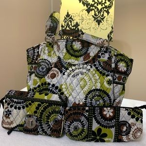 Vera Bradley Glenna set in Cocoa Moss